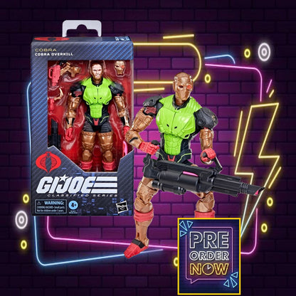 G.I. JOE - Cobra Overkill - Figurine Classified Series #201 15cm - Toys Legacy Collection