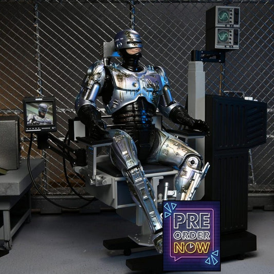 RoboCop figurine Ultimate Battle Damaged RoboCop with Chair 18 cm