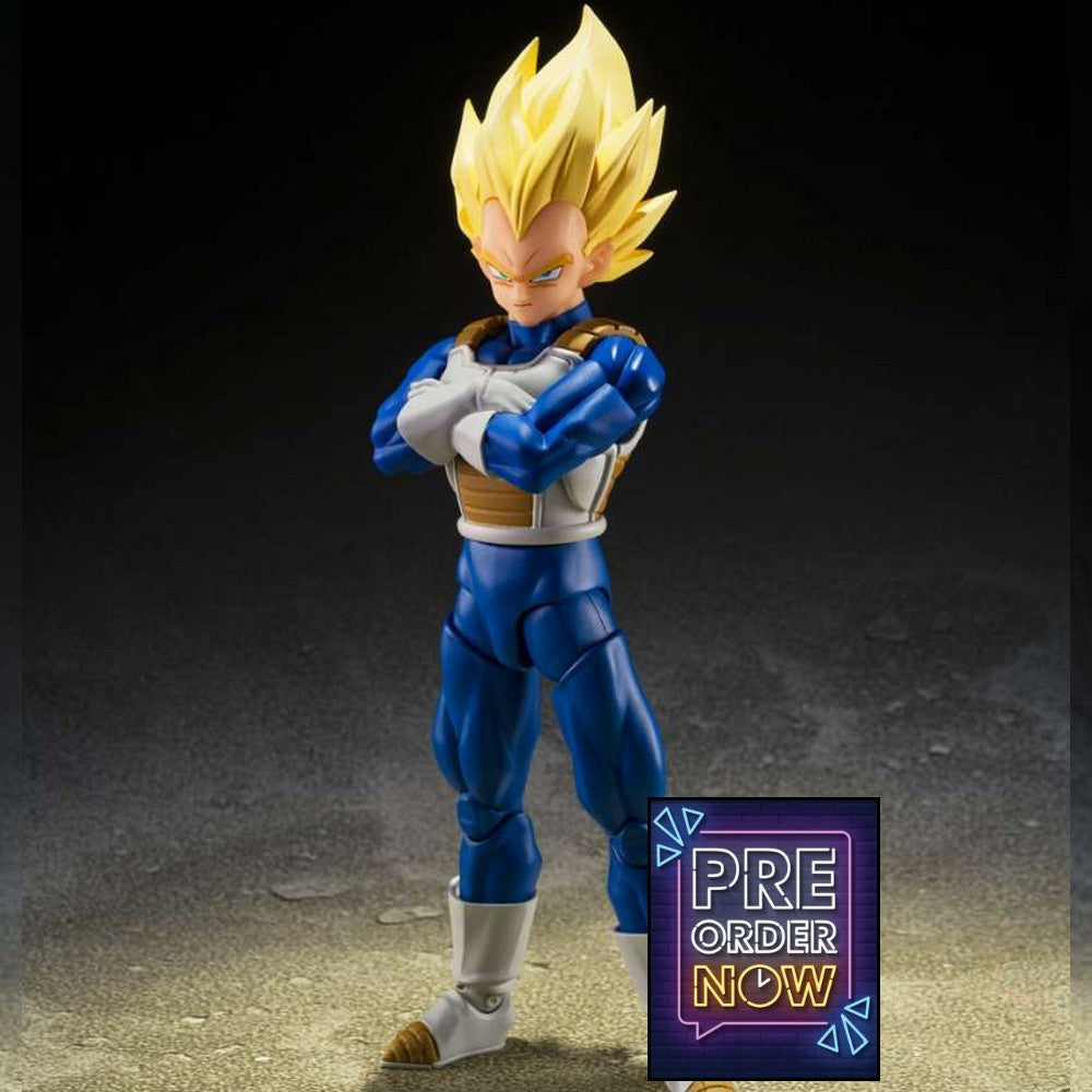 DRAGON BALL Z - Super Saiyan Vegeta - Figurine S.H. Figuarts 13.5cm - Toys Legacy Collection