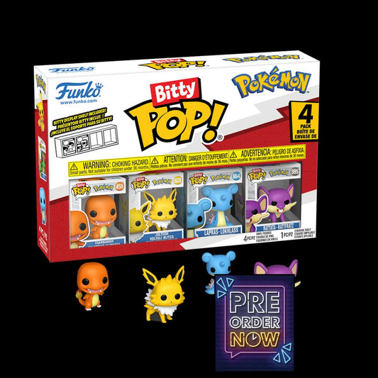 POKEMON - Bitty Pop 4 Pack 2.5cm - Salamèche - Toys Legacy Collection