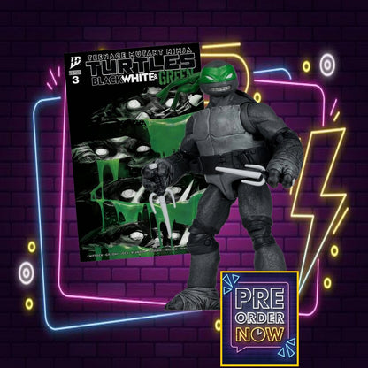 Tortues Ninja Page Punchers figurine Raphael (Black White & Green) (Red Platinum Edition) 13 cm - Toys Legacy Collection