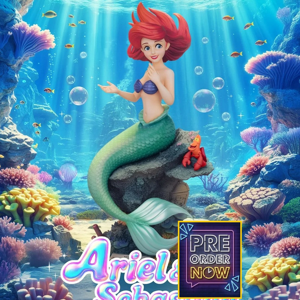 LA PETIT SIRENE - Ariel & Sebastien - Statuette Master Craft 42.8cm - Toys Legacy Collection