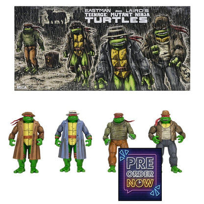Tortues Ninja Pack de 4 figurines Gangster Turtles 18 cm - Toys Legacy Collection