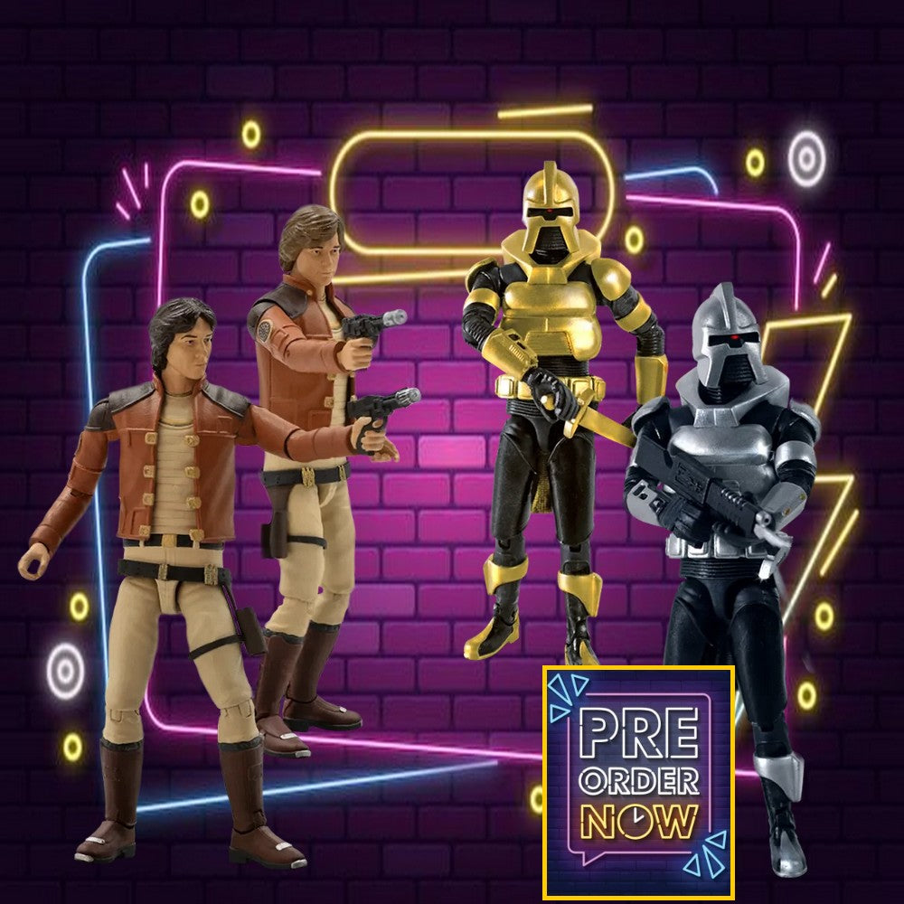 Ensemble de 4 figurines Battlestar Galactica de 3,75 pouces, vague 1 - Toys Legacy Collection