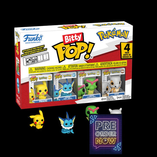 POKEMON - Bitty Pop 4 Pack 2.5cm - Pikachu - Toys Legacy Collection