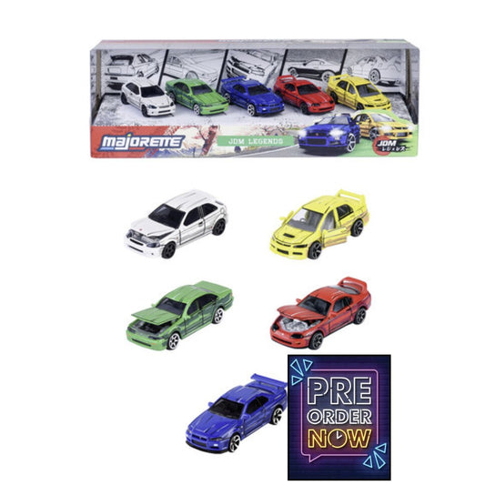 RIDE WILD - JDM Legends - Pack de 5 Voitures Miniature - 1:64