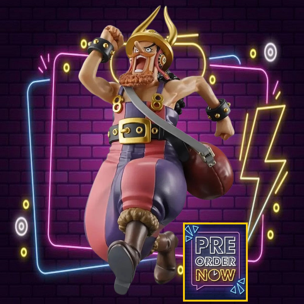 Figure en figurine Bandai Usopp Giant Bash!! Vol.1 de 15cm de la série One Piece, montrant le personnage avec son look distinctif