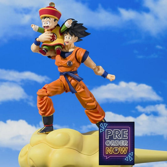 DRAGON BALL Z - Goku, Gohan & Kintoun -Figurine S.H. Figuarts 14 & 6cm - Toys Legacy Collection