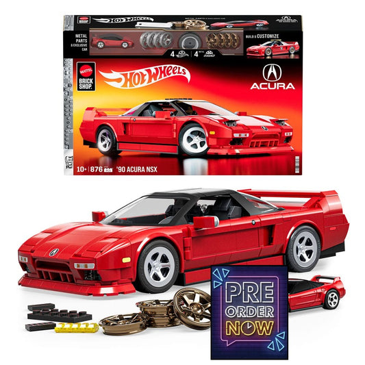Mattel Brick Shop jeu de construction Hot Wheels Elite Series 1/16 '90 Acura NSX