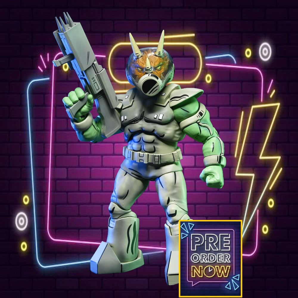 TMNT Mirage Comics Shock Commando Triceraton Af - Toys Legacy Collection