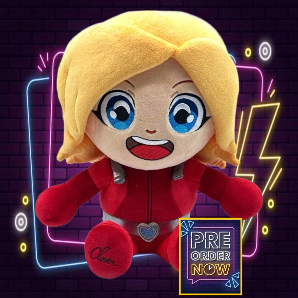 Peluche Clover de 22 cm de la série Totally Spies! Youtooz, peluche douce et détaillée représentant le personnage Clover.