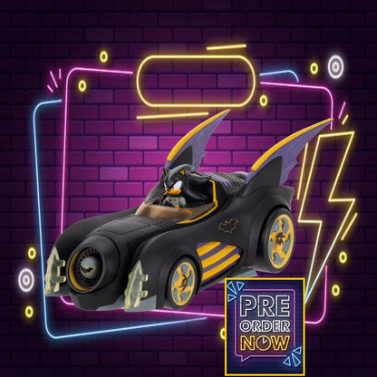 DC x Sonic - The Hedgehog figurine avec véhicule Shadow Batman & Batmobile