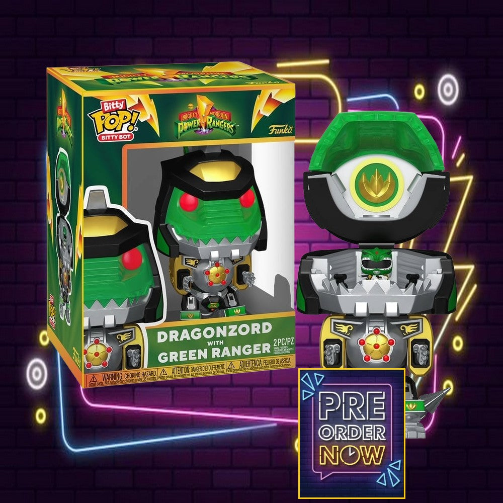 POWER RANGERS - Bitty Bots - Dragon Zord avec Ranger vert - Toys Legacy Collection