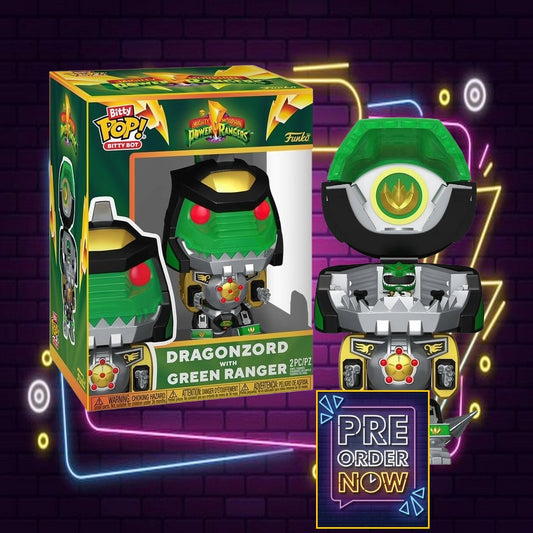 POWER RANGERS - Bitty Bots - Dragon Zord avec Ranger vert - Toys Legacy Collection