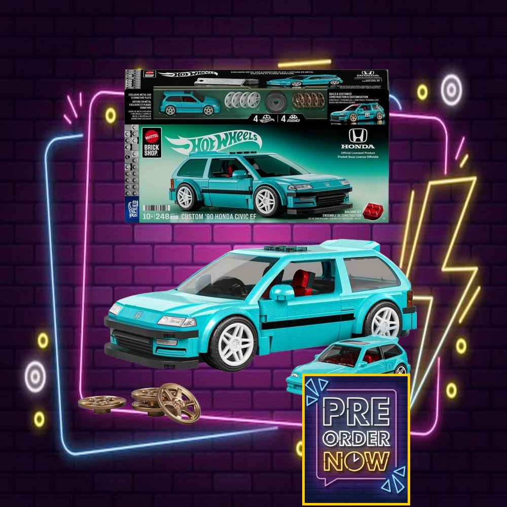 Hot Wheels Speed Series Mattel Brick Shop jeu de construction 1/32 Custom ’90 Honda Civic EF - Toys Legacy Collection