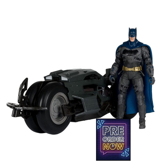 The Flash DC Multiverse véhicule Batcycle with Batman - Toys Legacy Collection