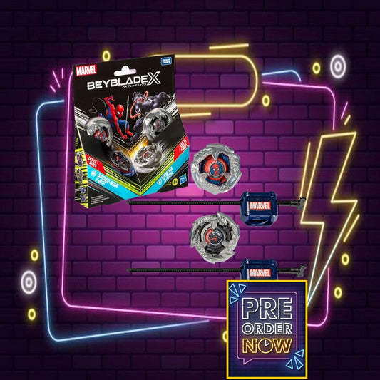Beyblade X Marvel Collab Spider-Man 3-60F vs. Venom 3-80N
