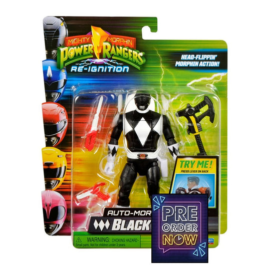 Flippin'morphin Black Ranger figure