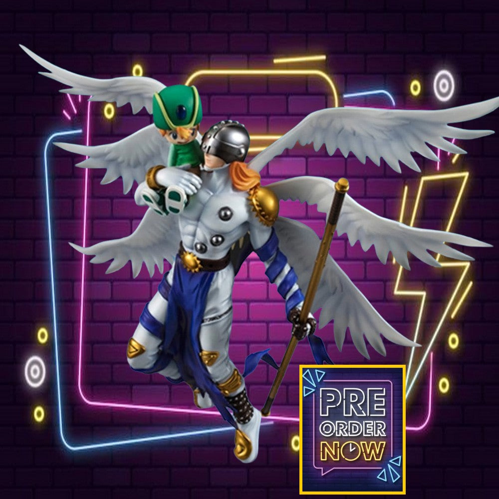 Digimon Adventure G.E.M. Series figurine PVC Angemon & Takeru Takaishi 22 cm (Repeat) - Toys Legacy Collection