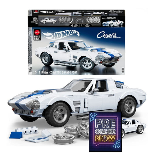 Mattel Brick Shop jeu de construction Hot Wheels Elite Series 1/16 Corvette Grand Sport - Toys Legacy Collection