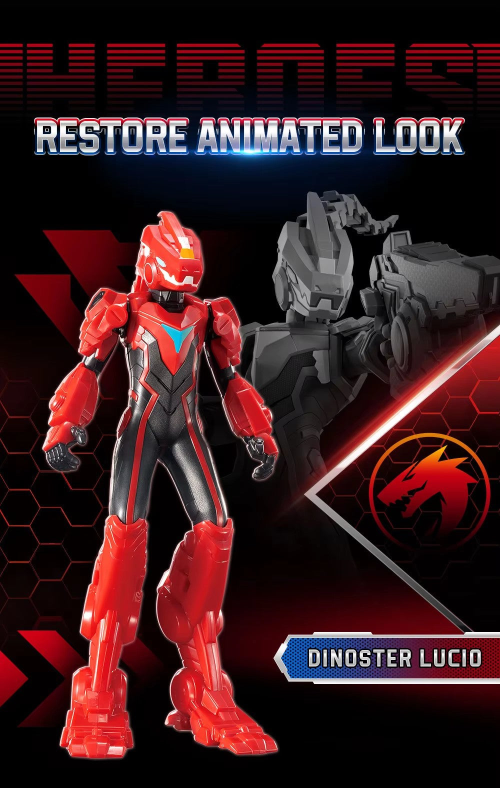 Dinoster Red figure - Toys Legacy Collection