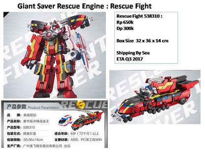 Battle Strike Team: Rescue Engine - DX Rescue fight giant saver - Toys Legacy Collection