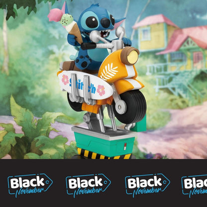 Disney diorama PVC D-Stage Stitch Coin Ride 16 cm