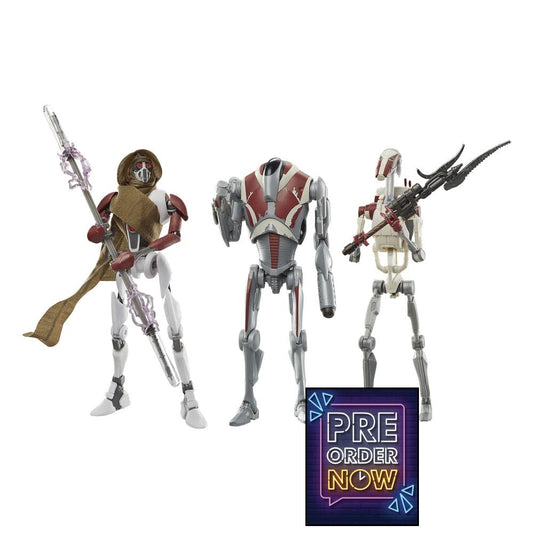 Star Wars Jedi: Survivor Black Series pack 3 figurines Magna Guard, Super Battle Droid & Battle Droid