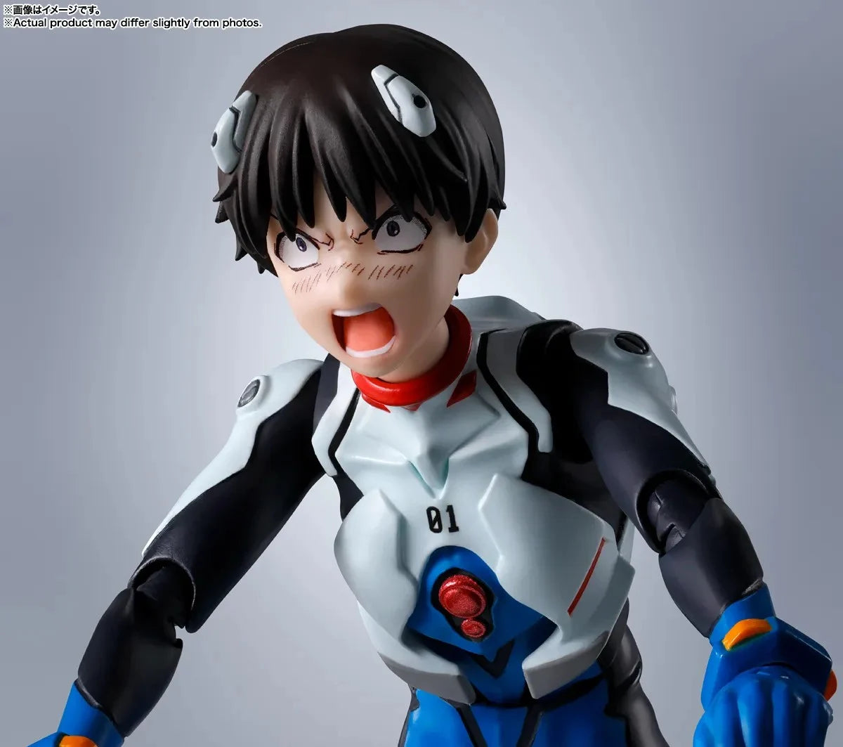 Figurine Shinji Ikari Neon Genesis Evangelion S.H.Figuarts de 14 cm, détail précis, pose dynamique, par Bandai Tamashii Nation