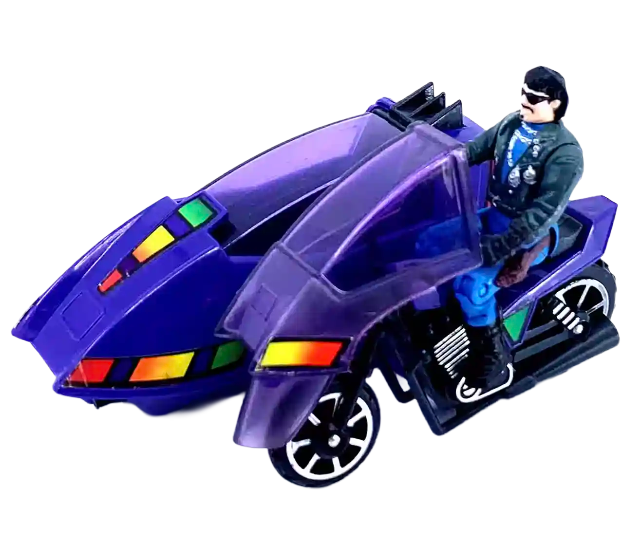 Figurine Sly Rax Piranha du véhicule SSC Stealth Submarine Cycle de la série M.A.S.K. de The Loyal Subject.