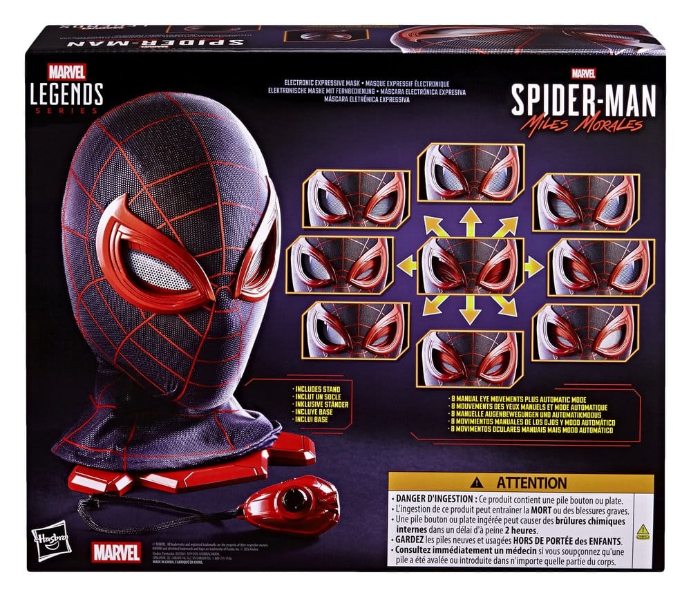 Spider-Man: Miles Morales – Marvel Legends – Masque électronique expressif 1:1