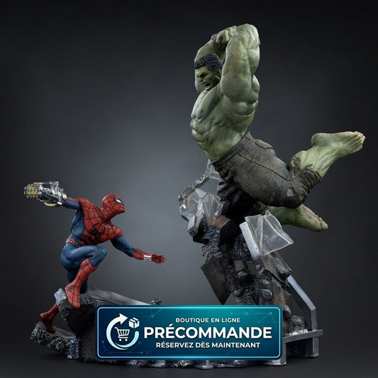 Marvel Comics – Statuette Spider-Man vs Hulk Art Scale 1/10 – 38 cm