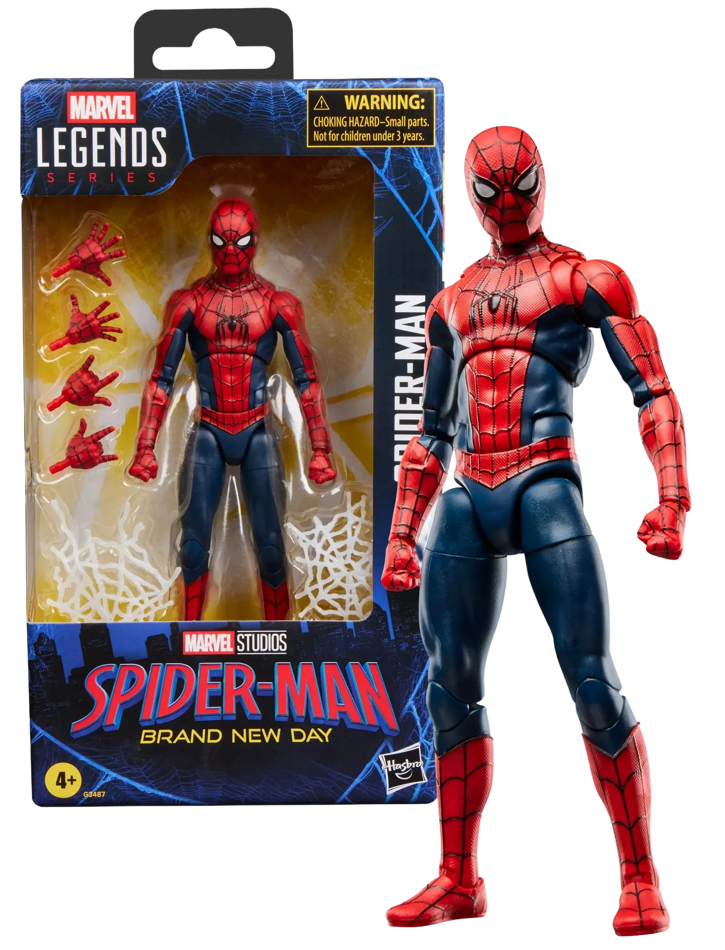 Figurine articulée Spider-Man Marvel Legends Series New Day de 15 cm, personnage de bande dessinée, marque Hasbro