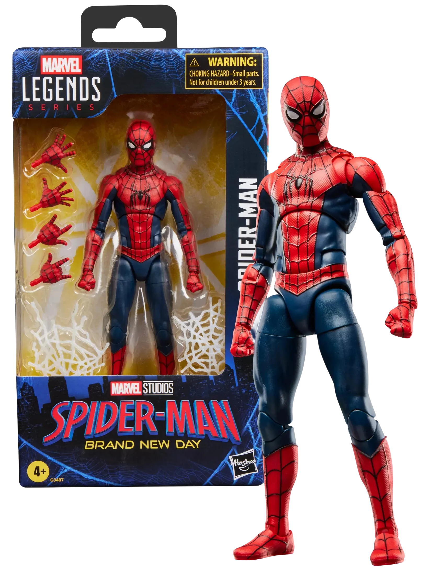 Figurine articulée Spider-Man Marvel Legends Series New Day de 15 cm, personnage de bande dessinée, marque Hasbro