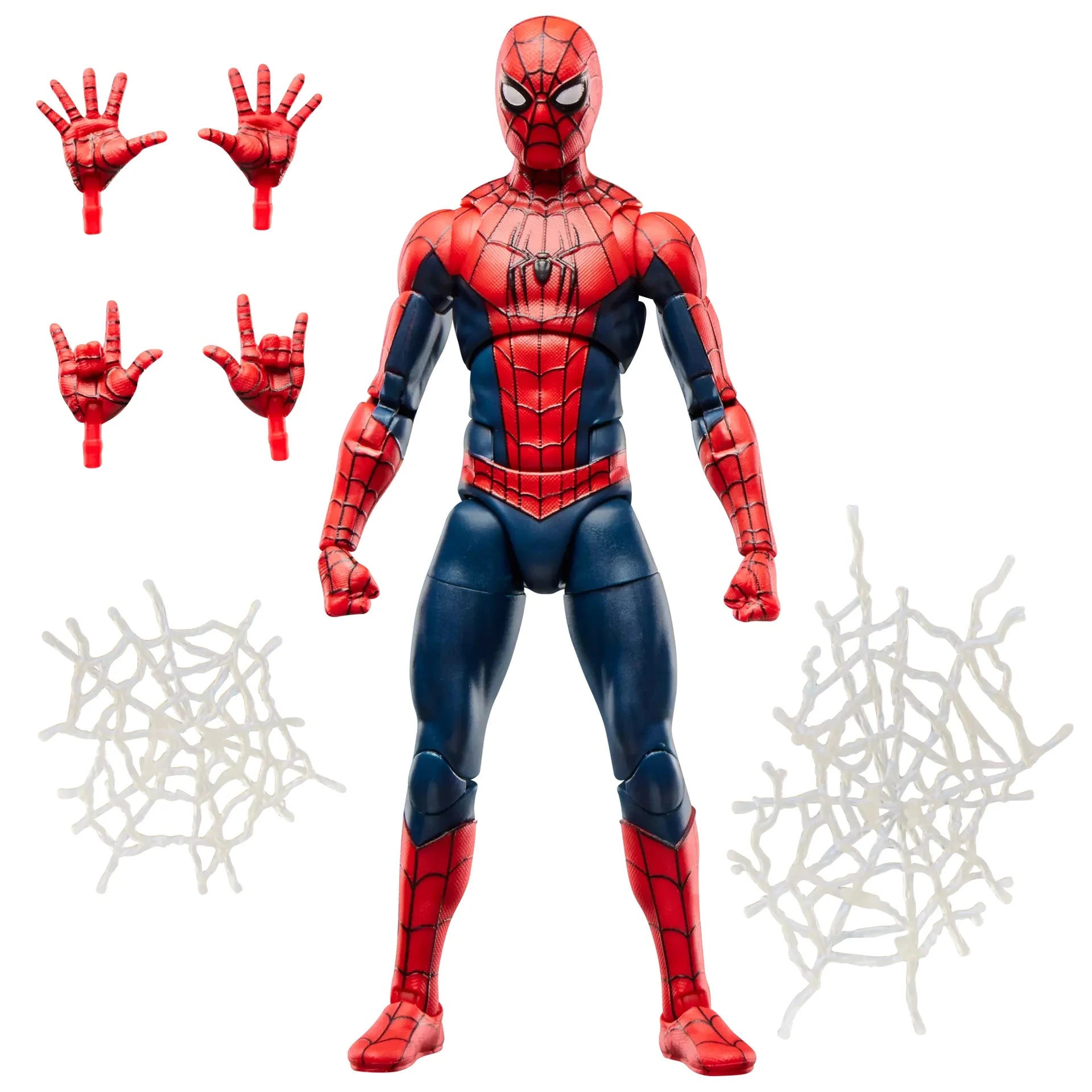 Figurine articulée Spider-Man Marvel Legends Series New Day de 15cm, modèle de bande dessinée avec détails précis.