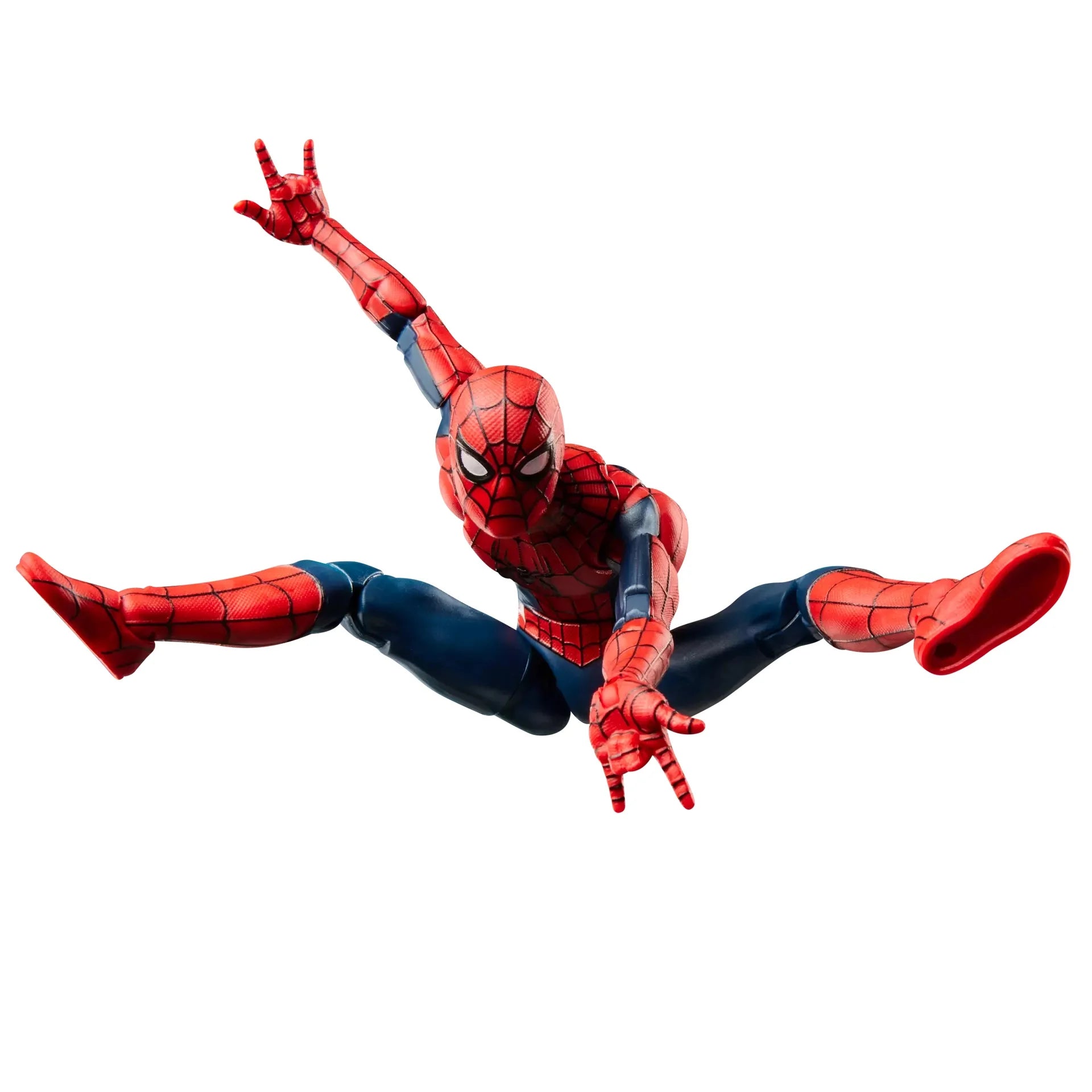 Figurine articulée Marvel Legends Spider-Man (Brand New Day) de 15cm, personnage de l'univers Marvel, par Hasbro.