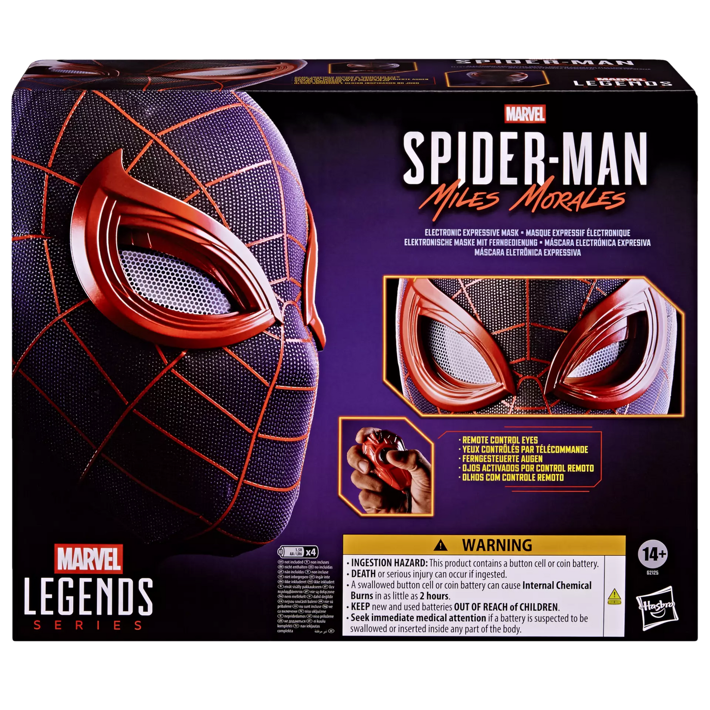 Marvel Legends – Masque expressif électronique Spider-Man: Miles Morales 1/1