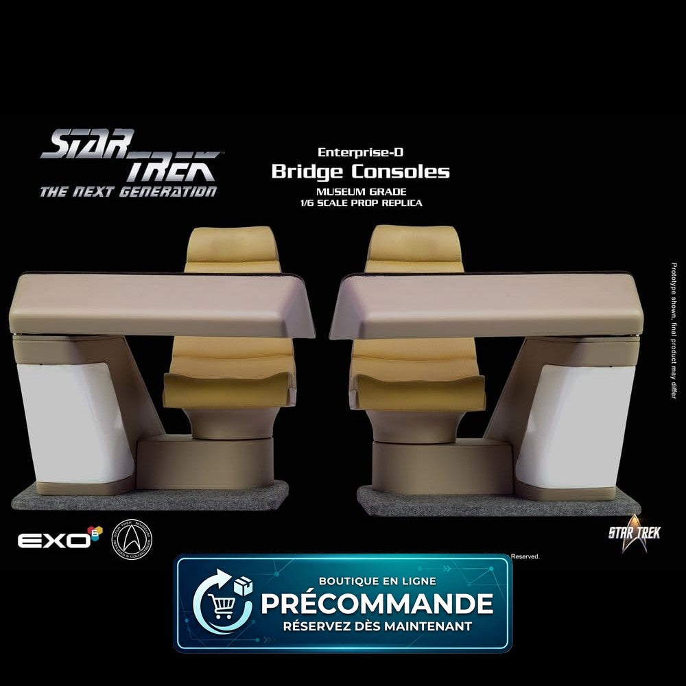 Star Trek: La Nouvelle Génération – Enterprise-D Bridge Consoles Set – Échelle 1/6