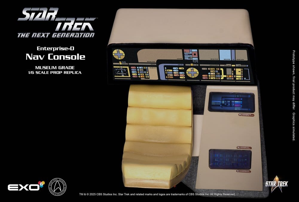 Star Trek: La Nouvelle Génération – Enterprise-D Bridge Consoles Set – Échelle 1/6