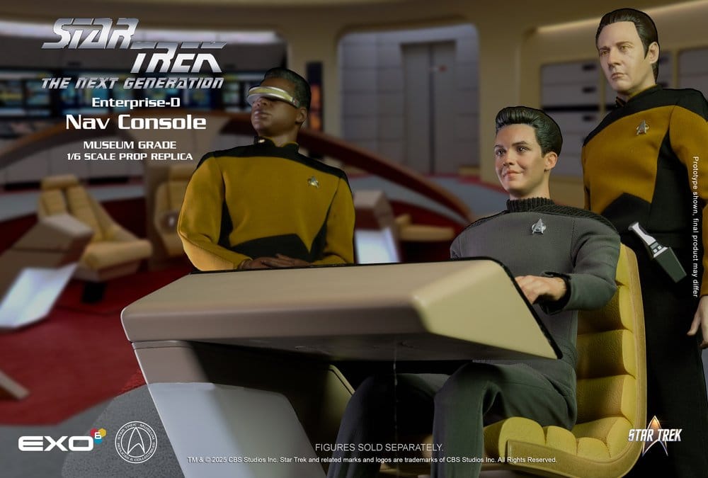 Star Trek: La Nouvelle Génération – Enterprise-D Bridge Consoles Set – Échelle 1/6