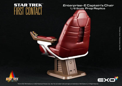 Figurine de la chaise du capitaine Star Trek : Premier Contact, modèle EXO-6, échelle 1/6, hauteur 15 cm, détails réalistes