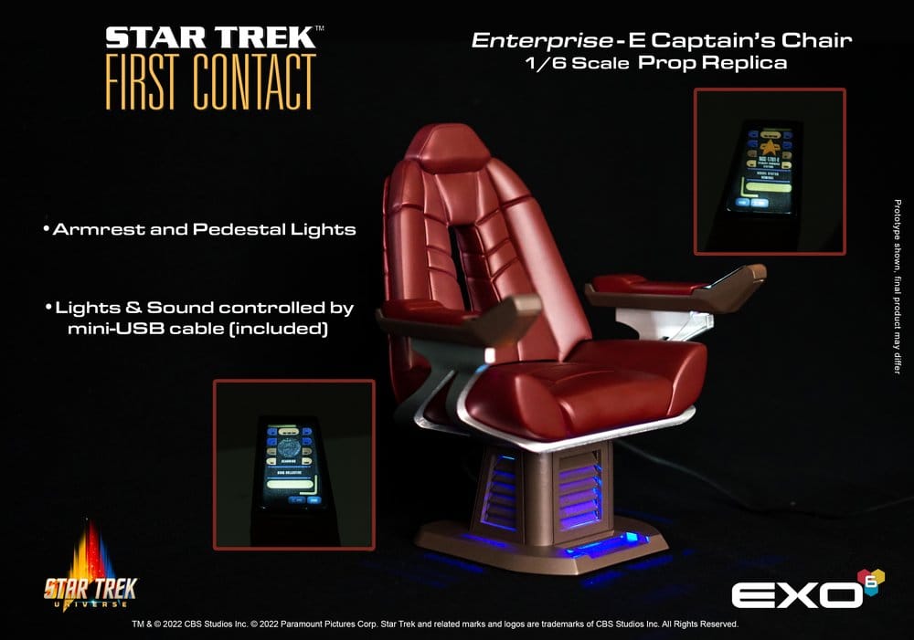 Star Trek : Premier Contact – Captain's Chair – Échelle 1/6 – 15 cm