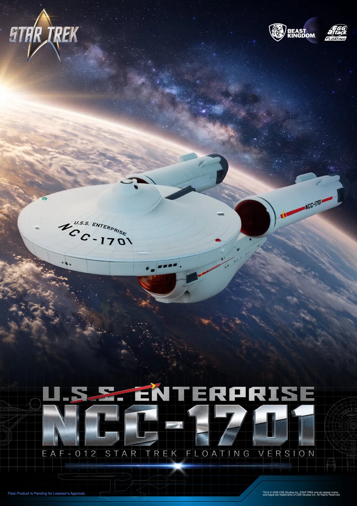Star Trek – USS Enterprise NCC-1701 – Egg Attack Floating – Beast Kingdom