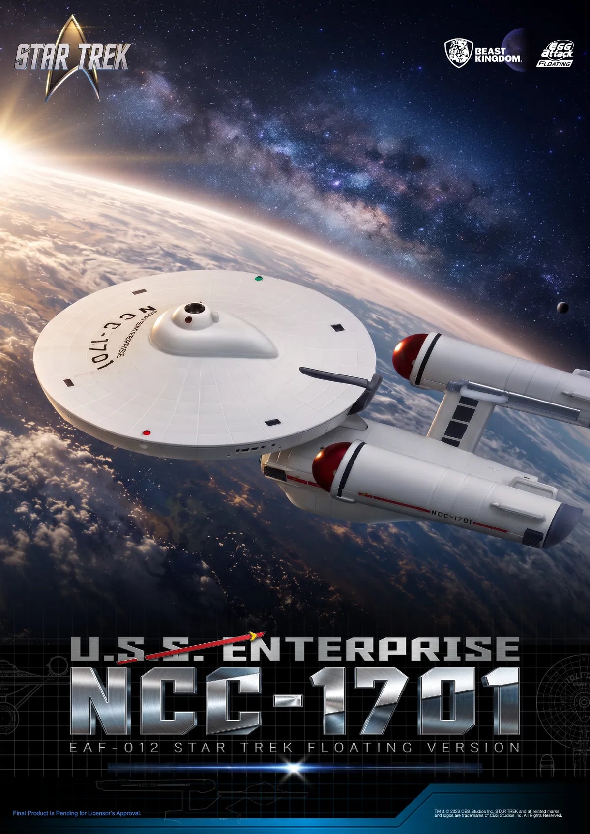 Star Trek – USS Enterprise NCC-1701 – Egg Attack Floating – Beast Kingdom