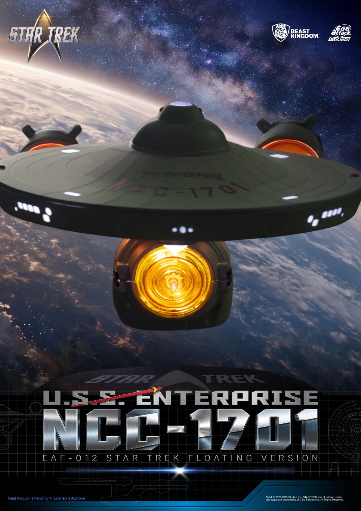 Star Trek – USS Enterprise NCC-1701 – Egg Attack Floating – Beast Kingdom