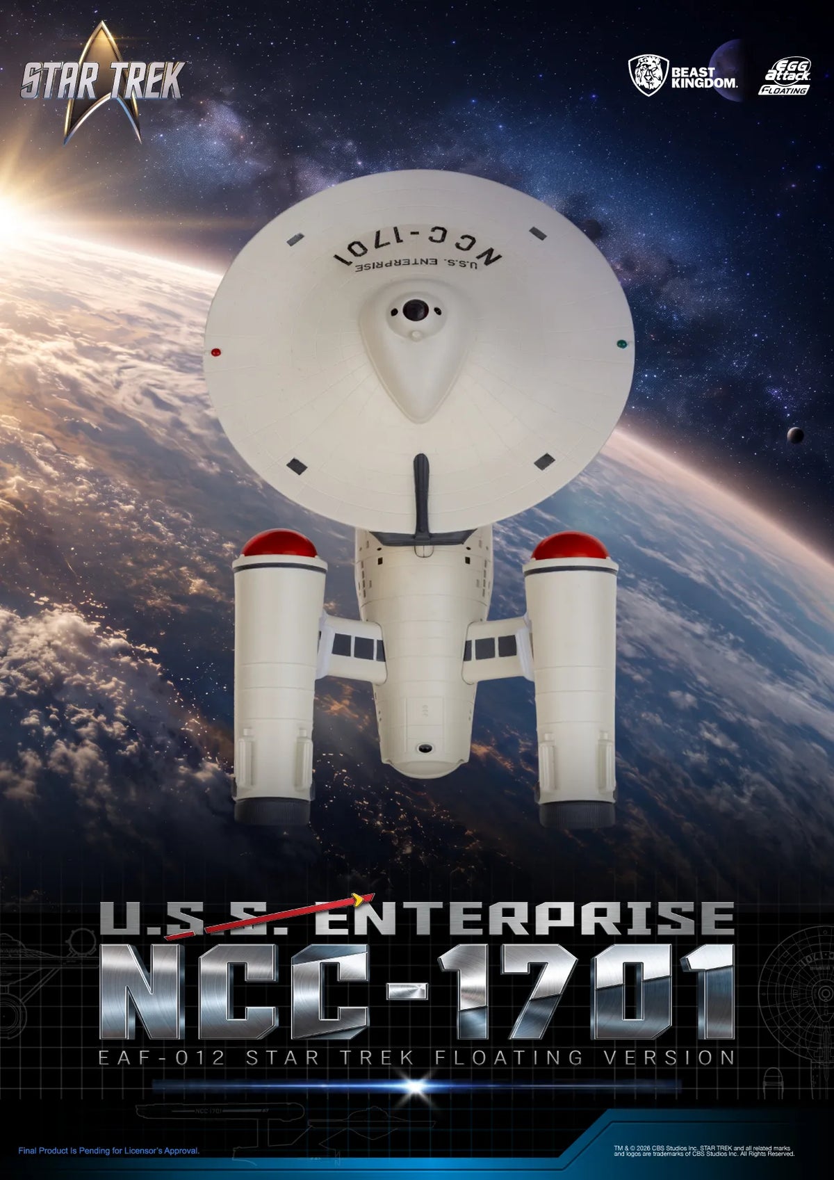 Star Trek – USS Enterprise NCC-1701 – Egg Attack Floating – Beast Kingdom