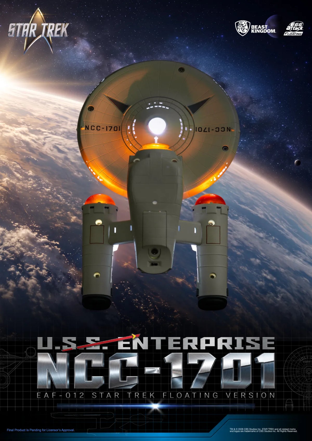 Star Trek – USS Enterprise NCC-1701 – Egg Attack Floating – Beast Kingdom