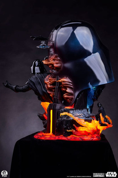 Statuette Fine Art Darth Vader de 56 cm de PCS Collectibles, buste détaillé de Dark Vador en figurine de collection Star Wars