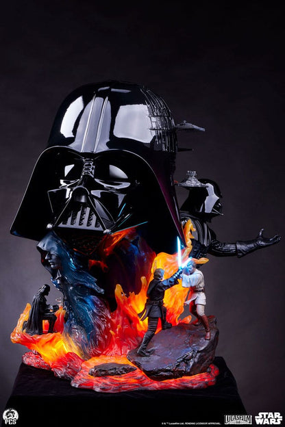 Statuette de Darth Vader Star Wars Fine Art de 56 cm, sculpture détaillée en résine, par PCS Collectibles.