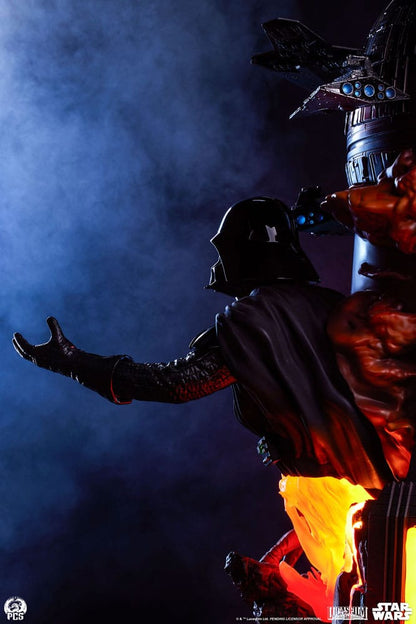 Statue en buste de Darth Vader en Fine Art, 56 cm, par PCS Collectibles, représentant le personnage Star Wars avec détails réalistes.